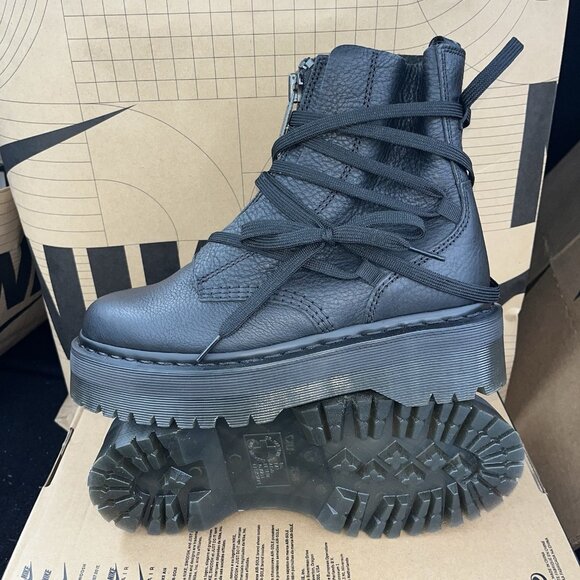 NEW DR. Martens Jarrick II Laced Zip Leather Platform MSRP $260 Women Size 7 - Picture 6 of 6